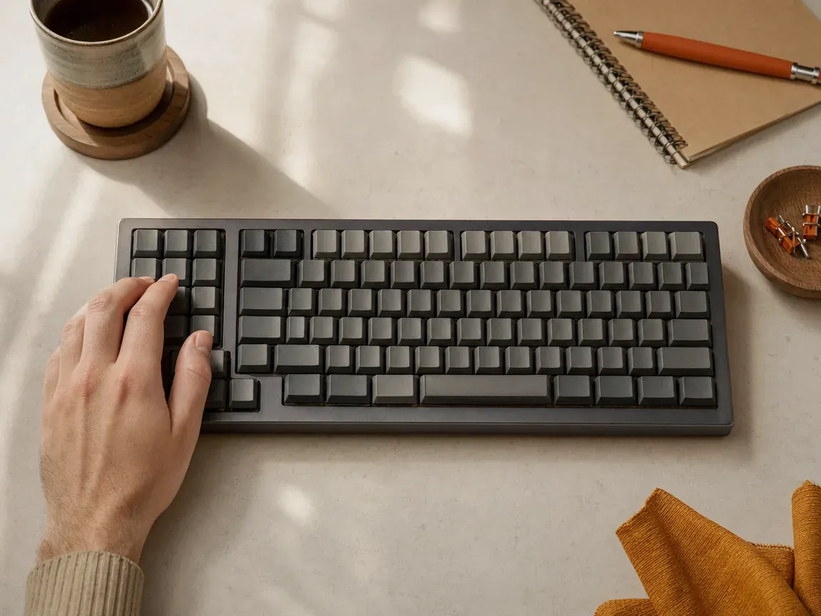 Clavier gaucher avec le pavé numérique à gauche