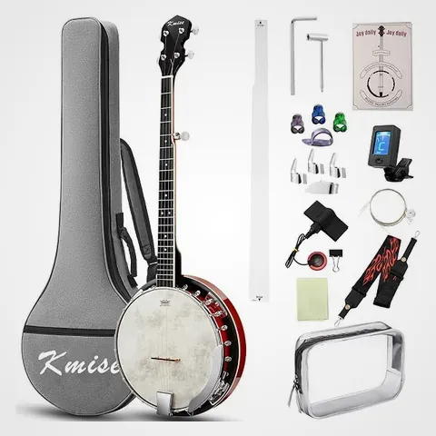 Kmise Banjo gaucher 5 cordes, instrument gaucher