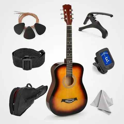 MasterPlay guitare acoustique gaucher enfant, guitare gaucher