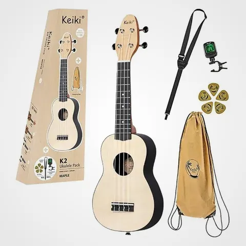 Ortega Keiki K2 soprano gaucher, ukulélé gaucher