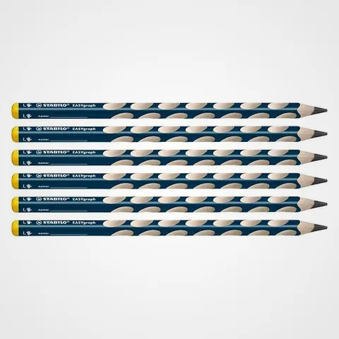 STABILO EASYgraph crayons graphite HB, crayon gaucher